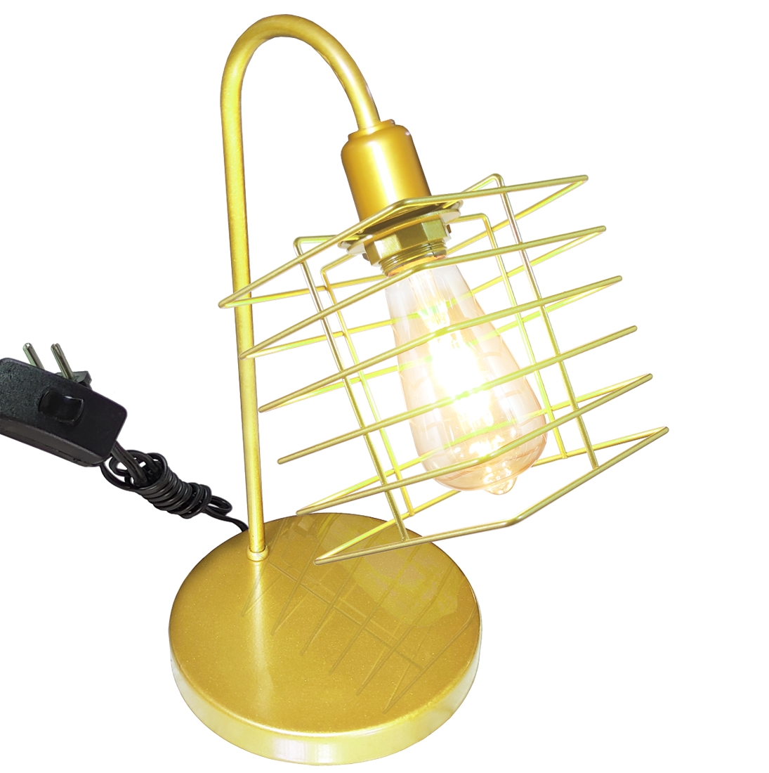 Luminria de Mesa Aramado Boxy DOURADO                                                              