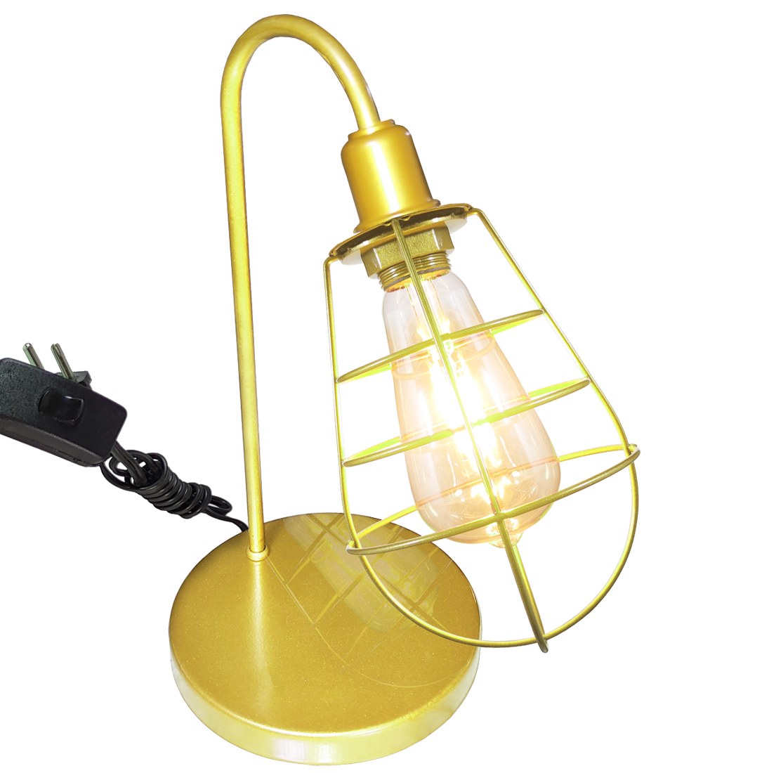 Luminria de Mesa Aramado Lampshape Cor Dourado                                                     